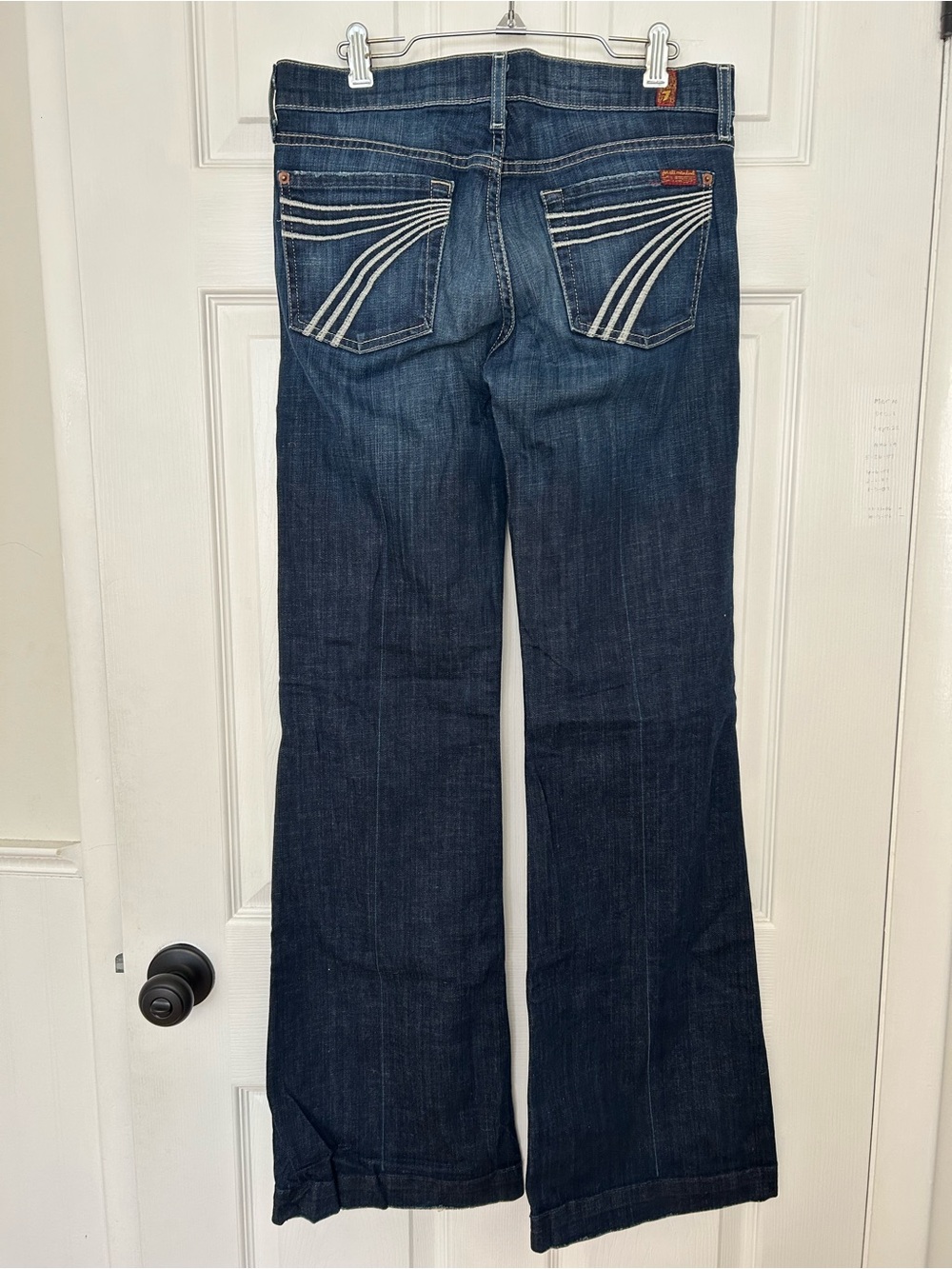 7 For All Mankind Dojo Jeans Vintage Y2K Flared Low Rise Jeans